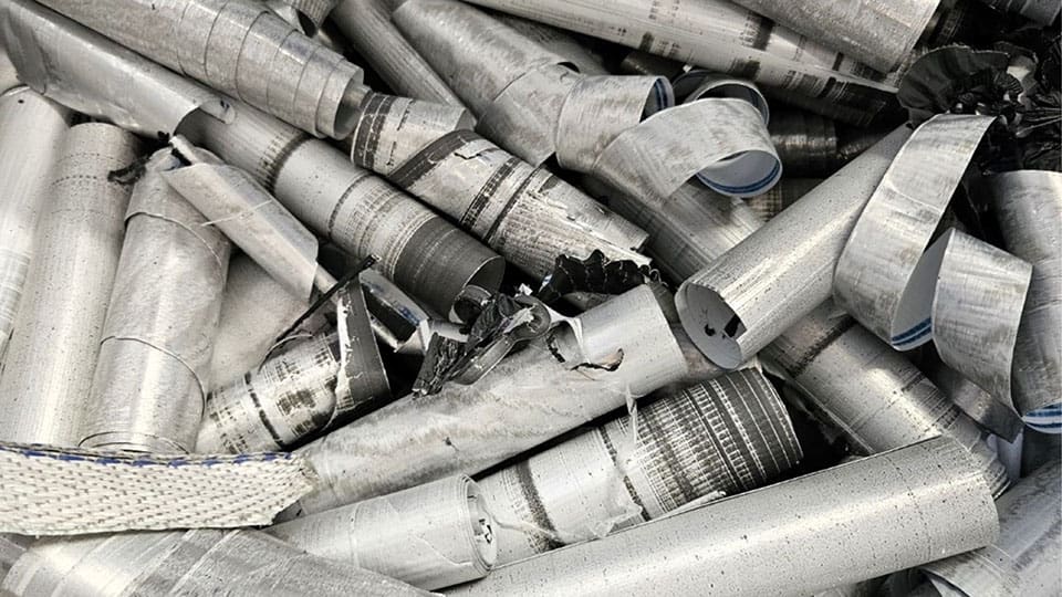 Aluminium ready for recycling