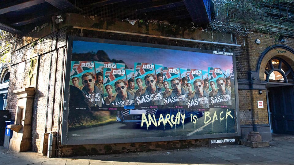 BBC creatives advertise Race Across the World and SAS Rogue Heroes