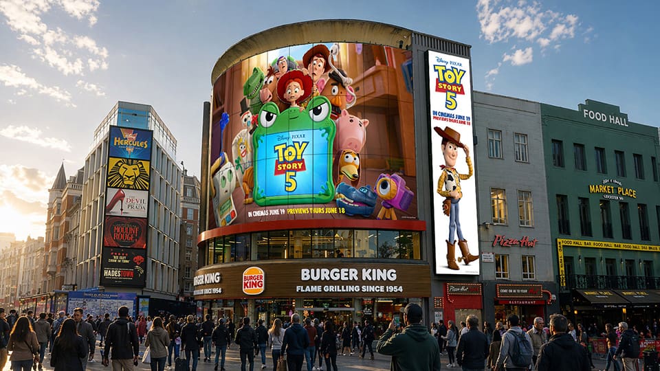 Leicester Square new installation LED wall giant 2026