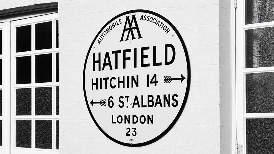 The AA first sign ever in the UK historic