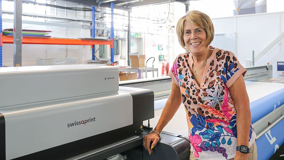 new swissqprint purchase for UK company makes major difference to print output