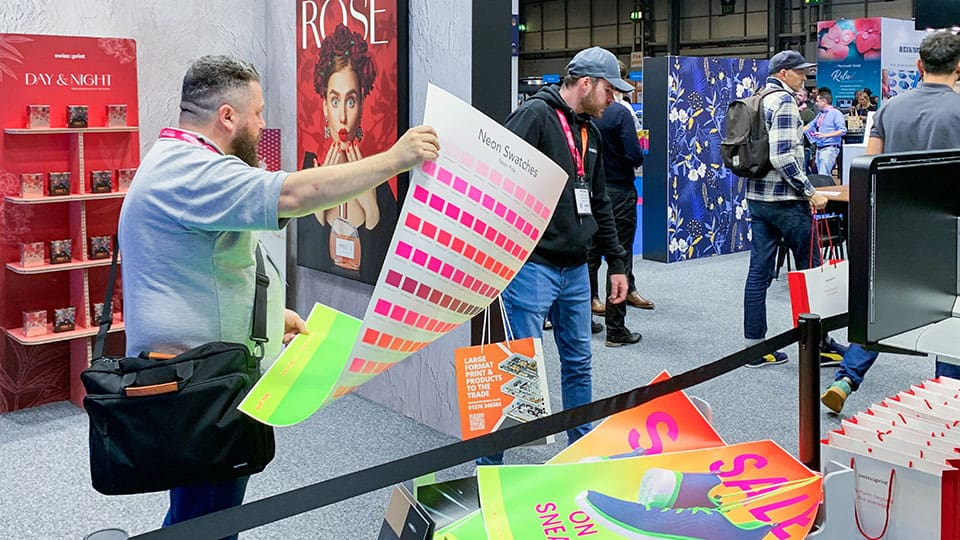 SwissQprint stand at The Print Show